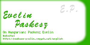 evelin paskesz business card